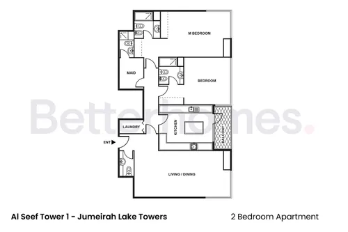2 Bedrooms Apartment in Al Seef Tower 2