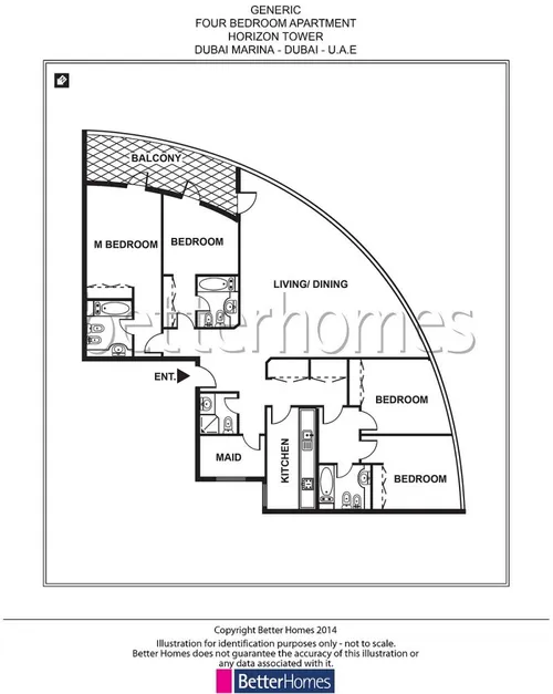 4 Bedrooms Apartment in Horizon Tower