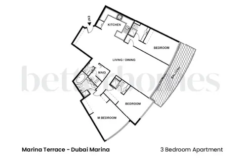 3 Bedrooms Apartment in Marina Terrace