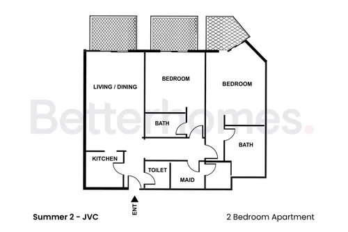 2 Bedrooms Apartment in Summer 2