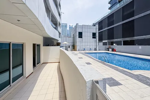 Private Garden Terrace with Direct Access to Pool