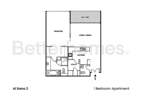 1 Bedroom Apartment in Al Sana 2