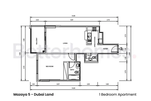 1 Bedroom Apartment in Mazaya 5