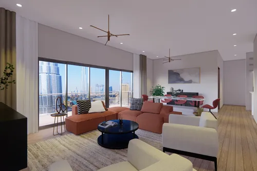 Views of Burj Khalifa and Fountain | High FlooR