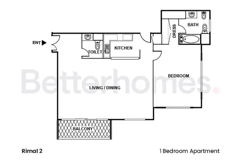 1 Bedroom Apartment in Rimal 2