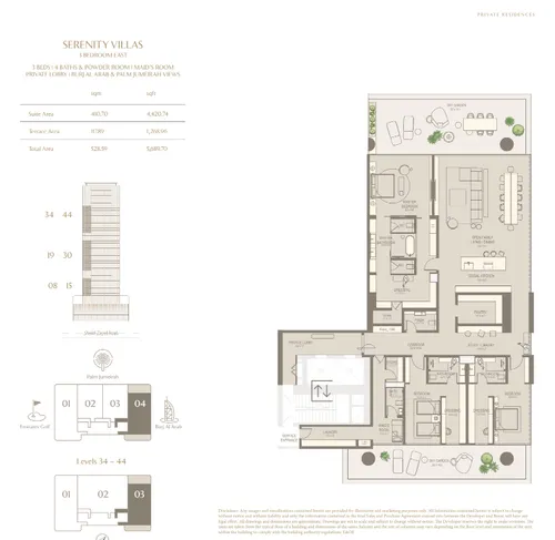 3 Bedrooms Apartment in The Chedi Private Residences