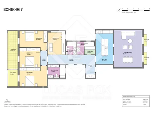 4 Bedrooms Apartment in Pau Claris