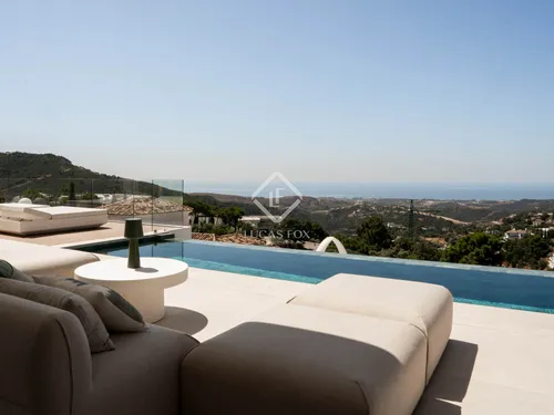 Contemporary Hillside Villa With Panoramic Sea and Mountain Views in a Private Gated Enclave of Benahavís