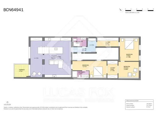 3 Bedrooms Apartment in C/Seneca