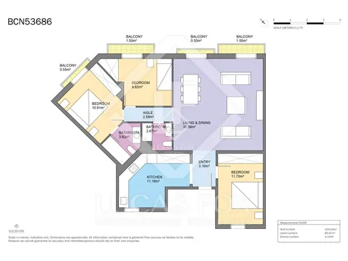 3 Bedrooms Apartment in Girona
