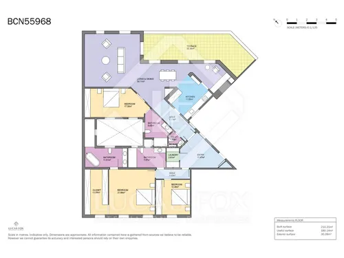 3 Bedrooms Apartment in Diputació