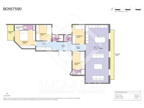 4 Bedrooms Apartment in Rosselló