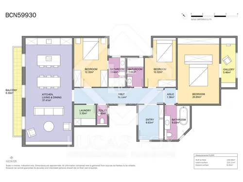 3 Bedrooms Apartment in Rossello