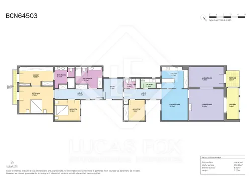 3 Bedrooms Apartment in Consell de Cent