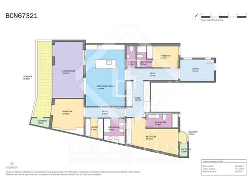 3 Bedrooms Apartment in rambla Cataluña
