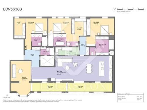 4 Bedrooms Apartment in Consell de Cent