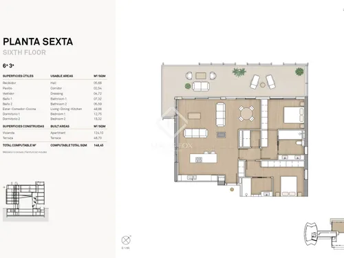 2 Bedrooms Apartment in Joan Miró