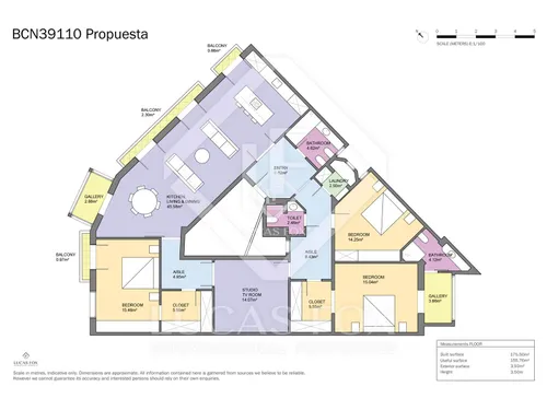 2 Bedrooms Apartment in Rosselló