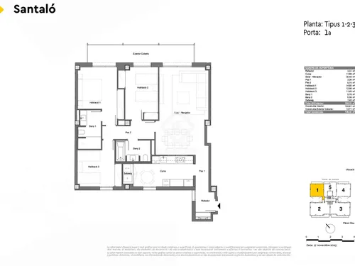 3 Bedrooms Apartment in Santaló