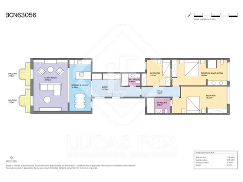 3 Bedrooms Apartment in Enric Granados