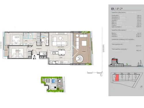 2 Bedrooms Apartment in Passeig del Port