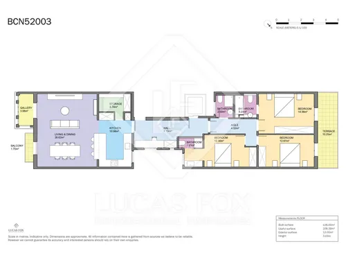 3 Bedrooms Apartment in Aragó