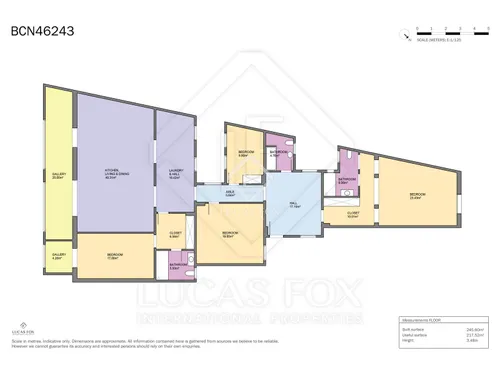 4 Bedrooms Apartment in Gran Via de les Corts Catalanes