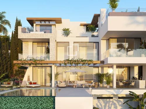 New build 3 Bedroom house / villa with 368m² terrace for sale in New Golden Mile