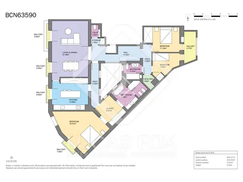 3 Bedrooms Apartment in Passeig de Gràcia