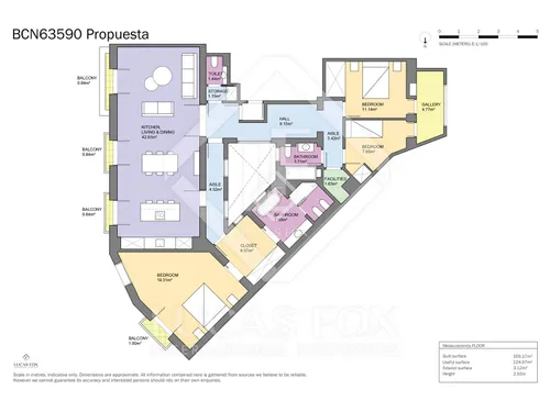 3 Bedrooms Apartment in Passeig de Gràcia