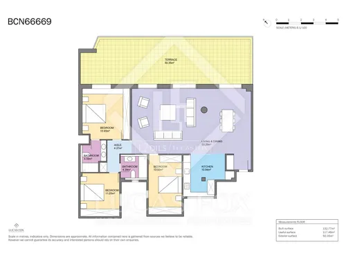 3 Bedrooms Apartment in Calvet