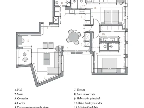 2 Bedrooms Apartment in plaza santa eulalia
