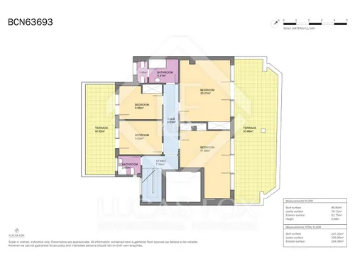 6 Bedrooms Apartment in Via Augusta