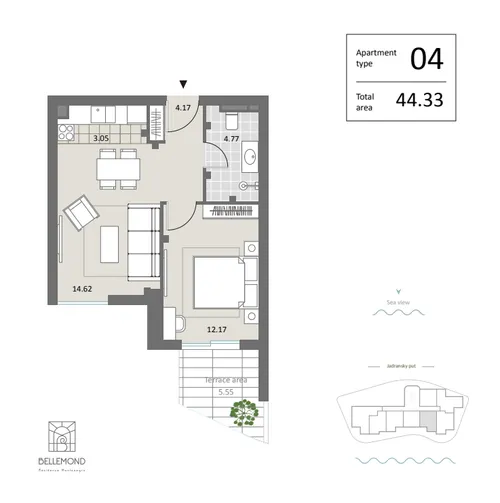 1 Bedroom Apartment in Becici