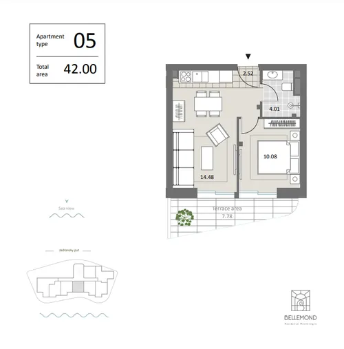 1 Bedroom Apartment in Becici