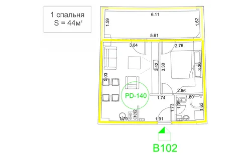1 Bedroom Apartment in Becici