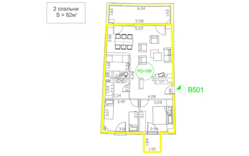 2 Bedrooms Apartment in Becici