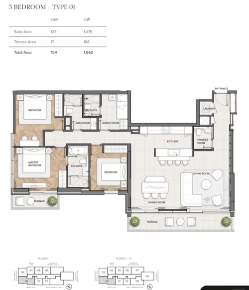 5 Bedrooms Penthouse in Residences Du Port