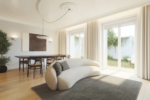 Elegant One-Bedroom Apartment with Terrace near Marquês de Pombal, Lisbon