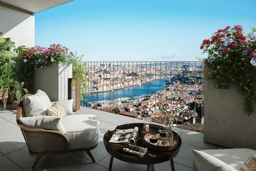Four bedroom duplex apartment with balcony, parking and pool