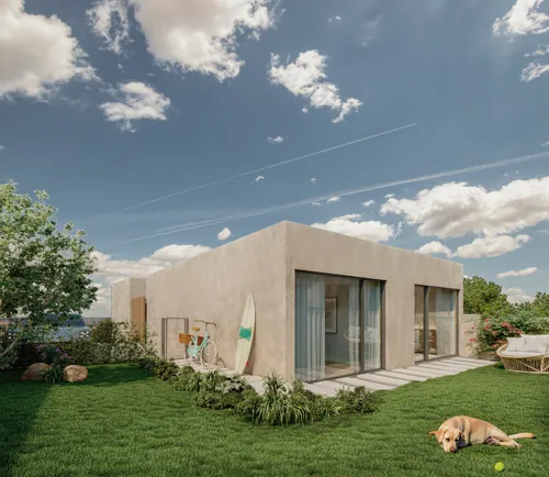 Three bedroom villa with private garden in exclusive condominium near the beach