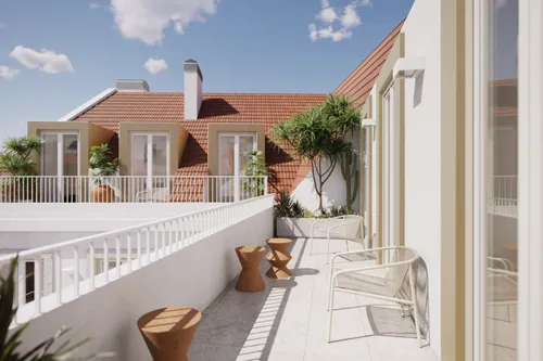 Four Bedroom Penthouse with Balcony and Views over Lisbon, in Príncipe Real