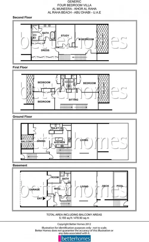 4 Bedrooms Townhouse in Al Muneera Townhouses-Island