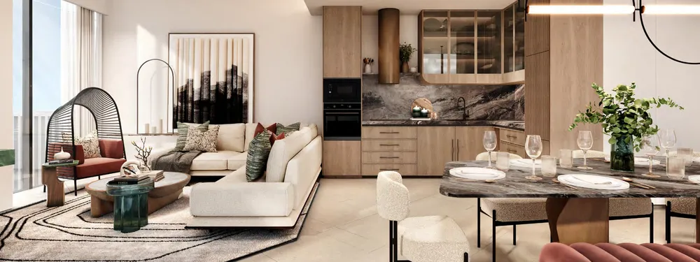 Living room & kitchen Living room & kitchen